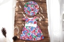 ROBE FILLE S/M A MOTIF + CHAPEAU