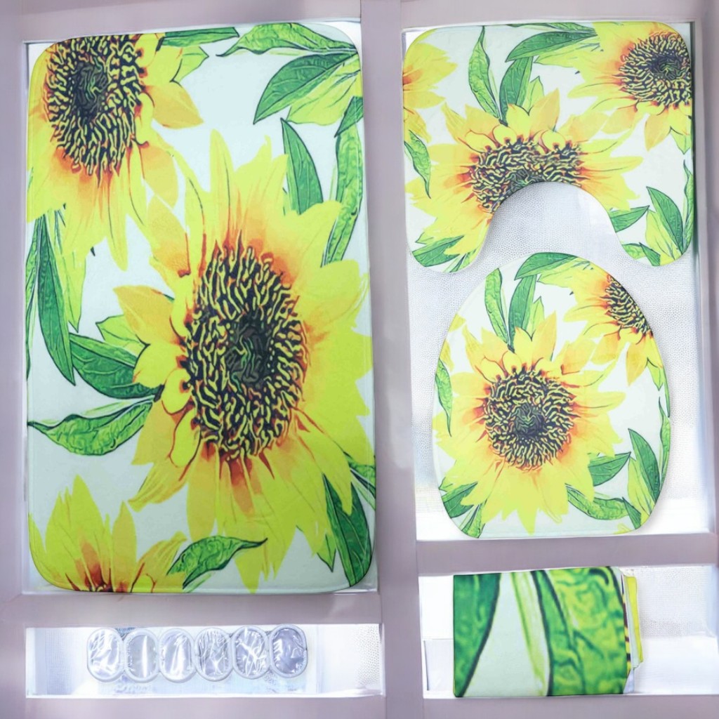 TAPIS DE DOUCHE + RIDEAU IMPRIMER