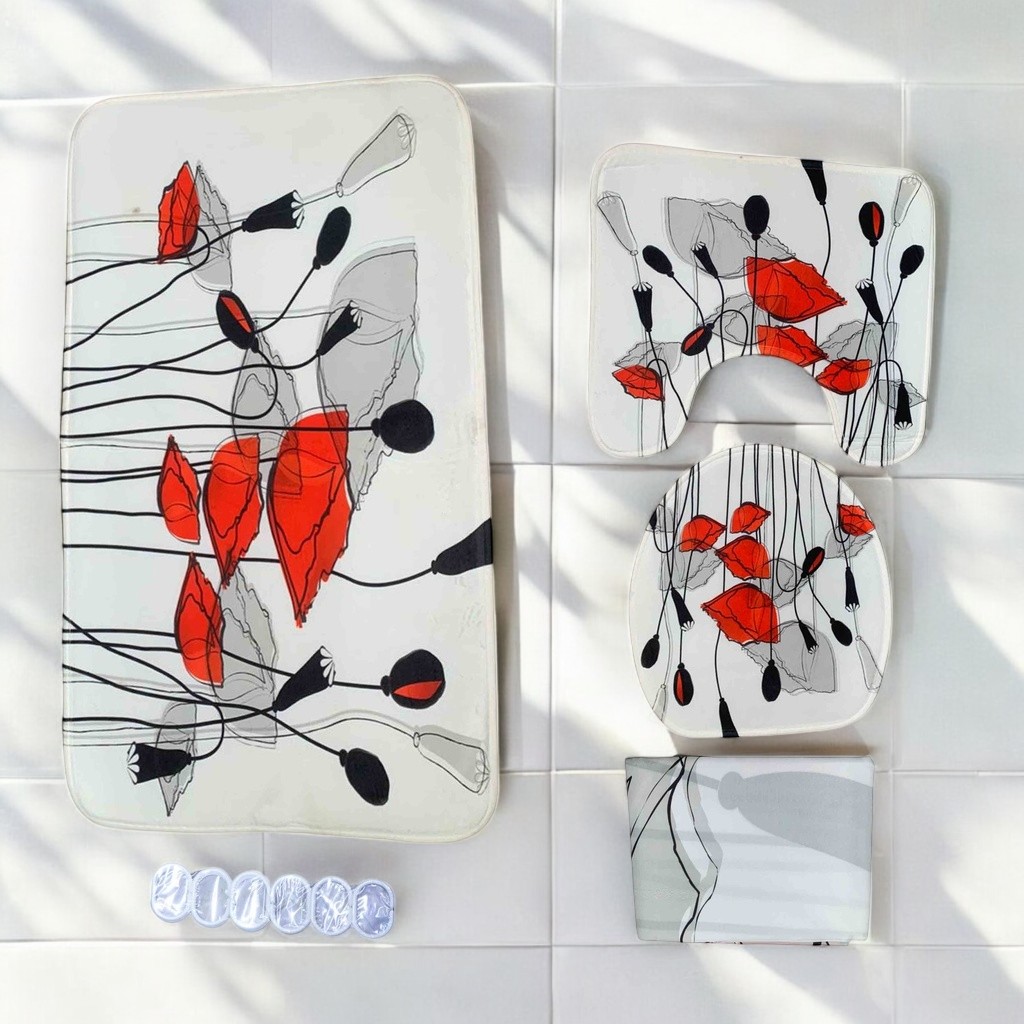 SET DE DOUCHE + RIDEAU IMPRIMER