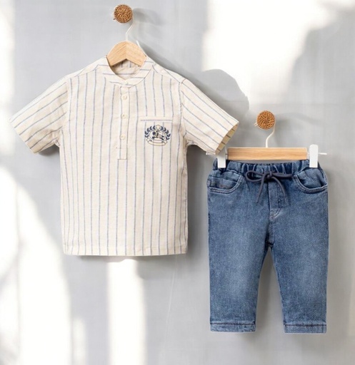 ENSEMBLE BERMUDA/CHEMISE 