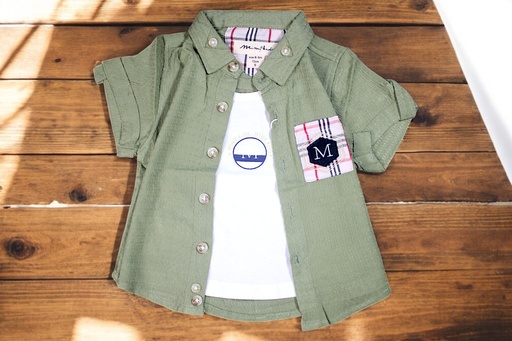 CHEMISE GARÇON + T-SHIRT 