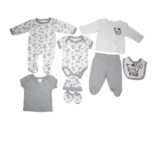 KIT BEBE 8PCS MOTIF MIXTE